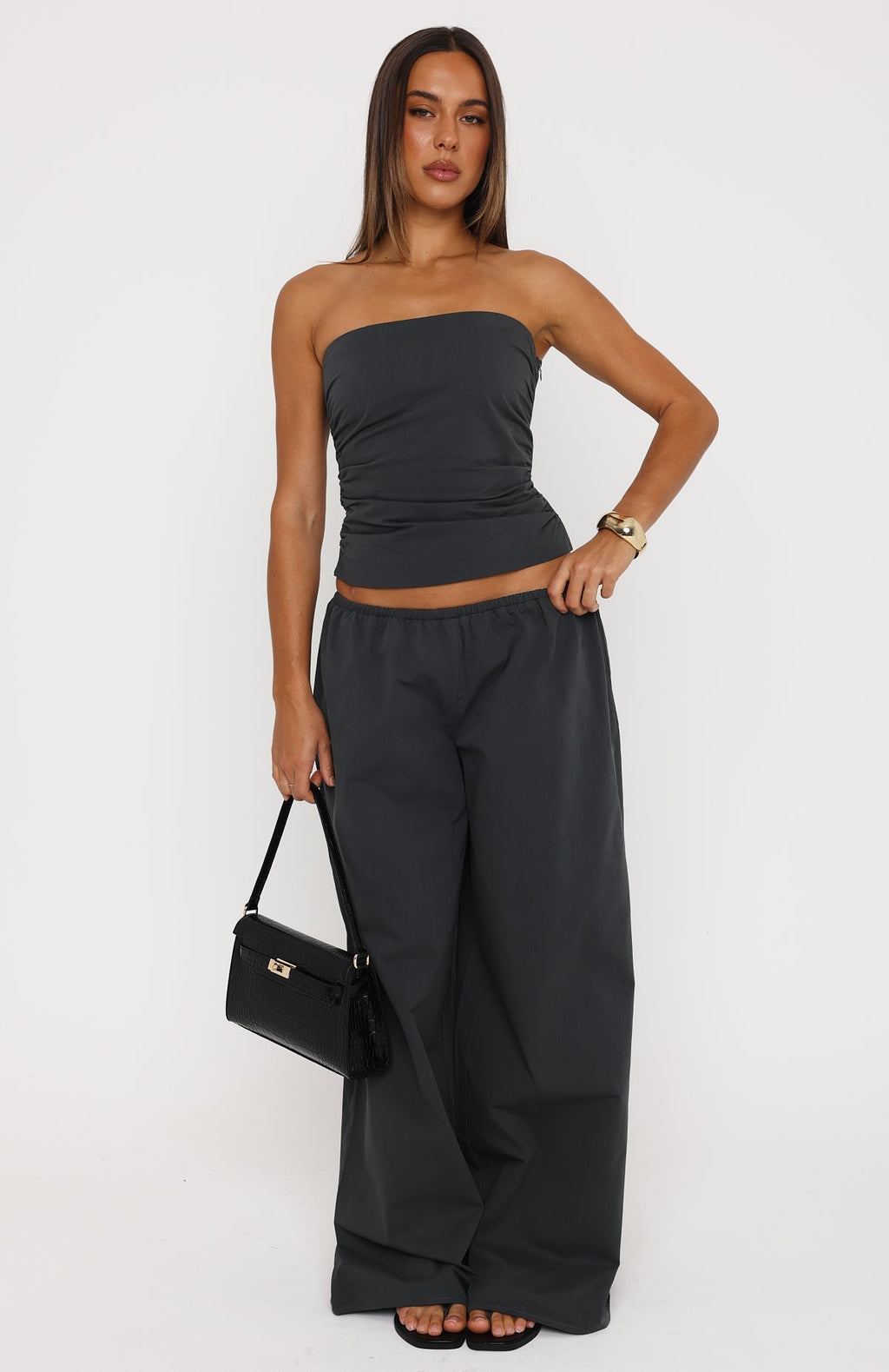 White Fox Just Like This Pants Slate