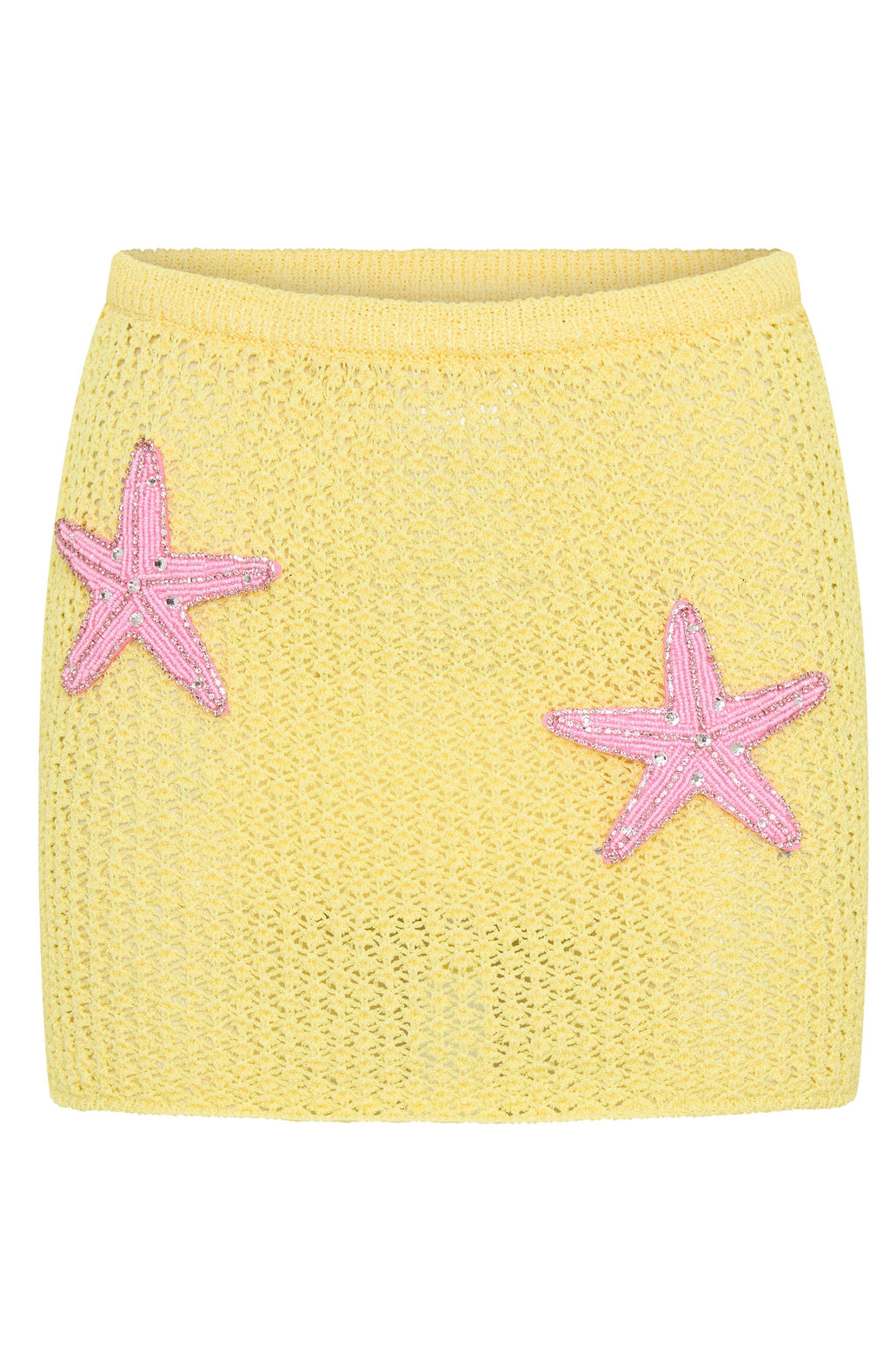 White Fox Azure Star Mini Skirt Lemon