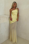 White Fox Vip Vibes Maxi Dress Lemon
