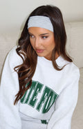 White Fox Tash Headband Grey Marle