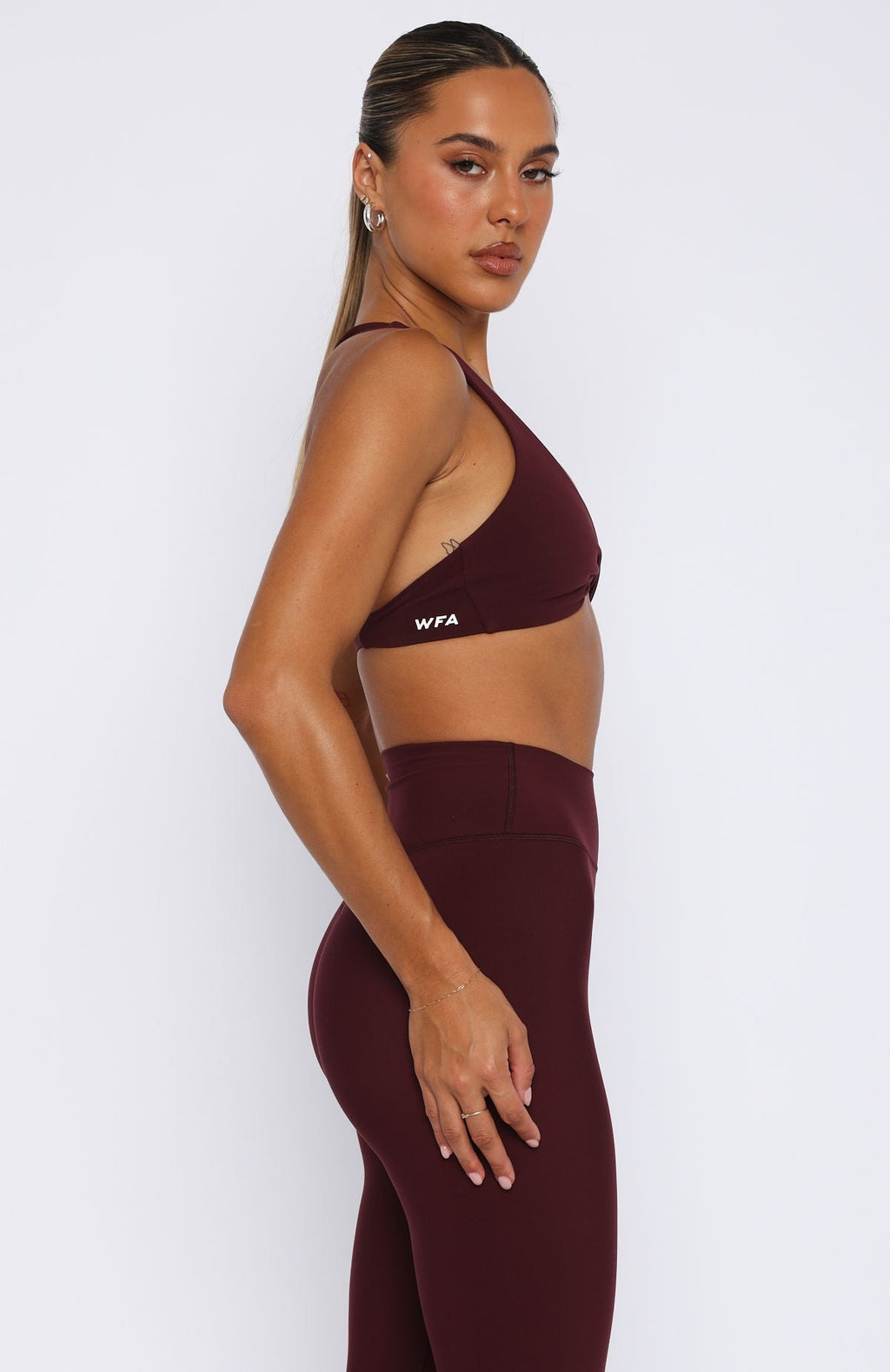 White Fox High Definition Sports Bra Merlot