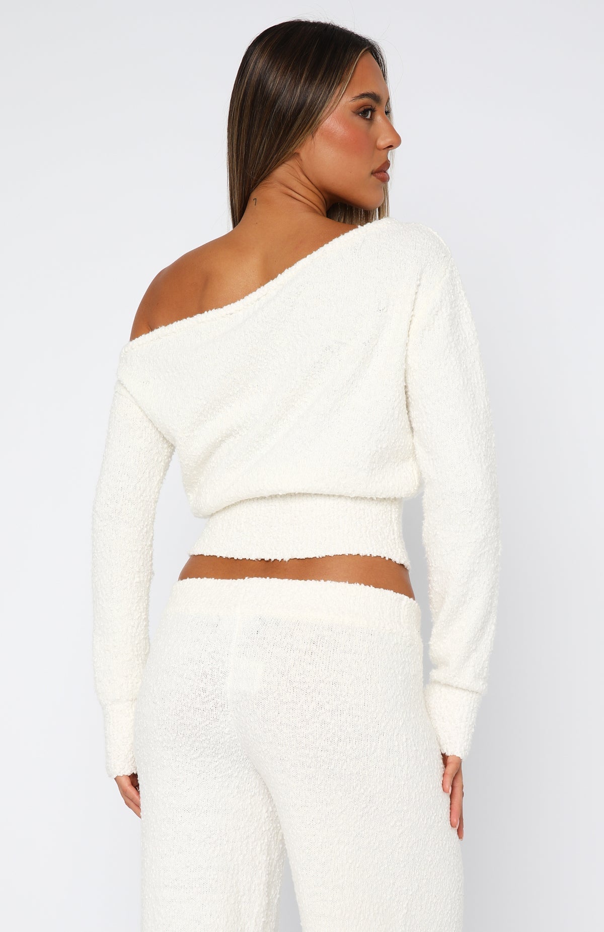 White Fox Please Be Mine Knit Sweater Off White