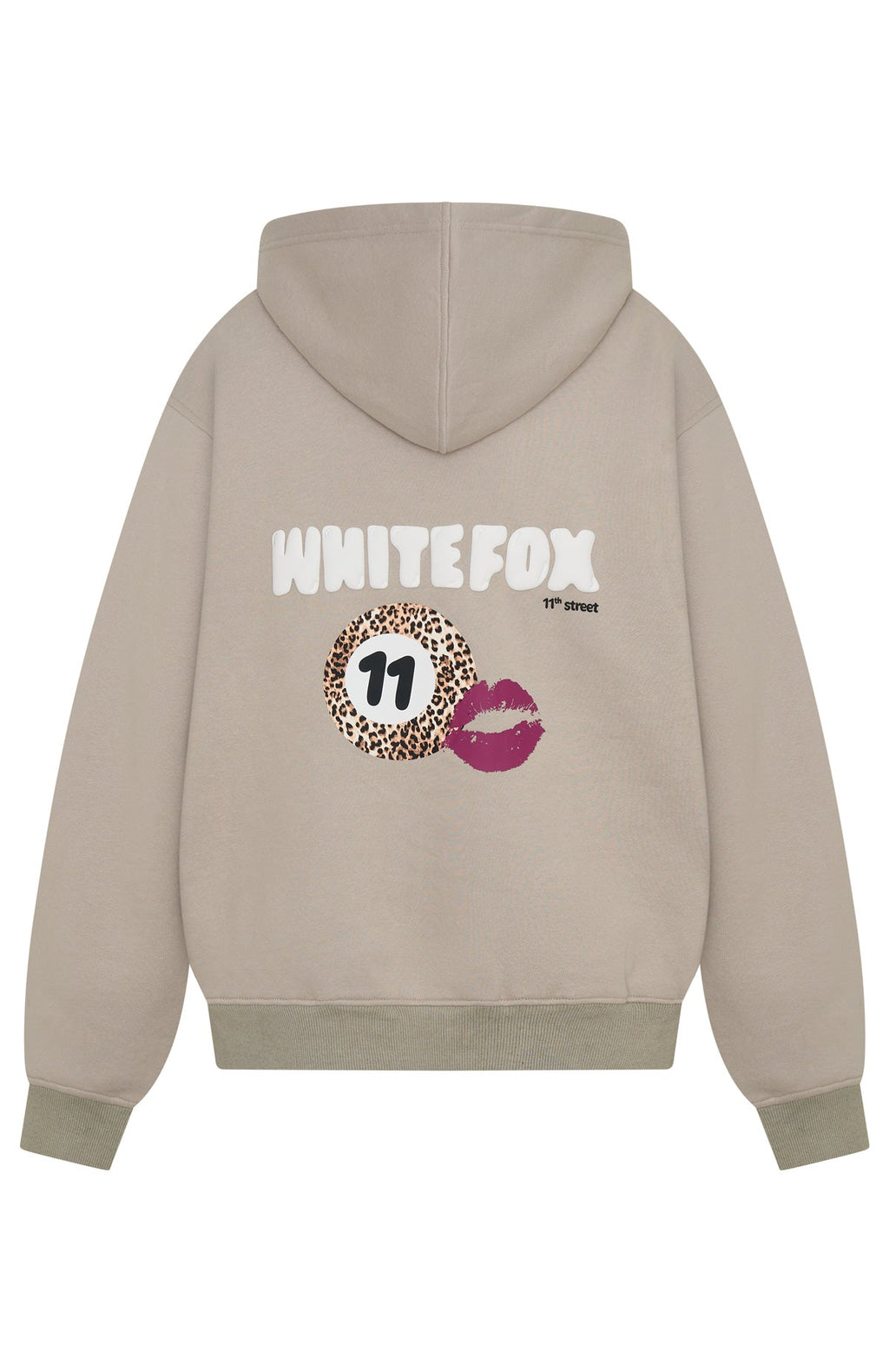 White Fox 11th Street She's So Lucky Oversized Hoodie Moon Kiss