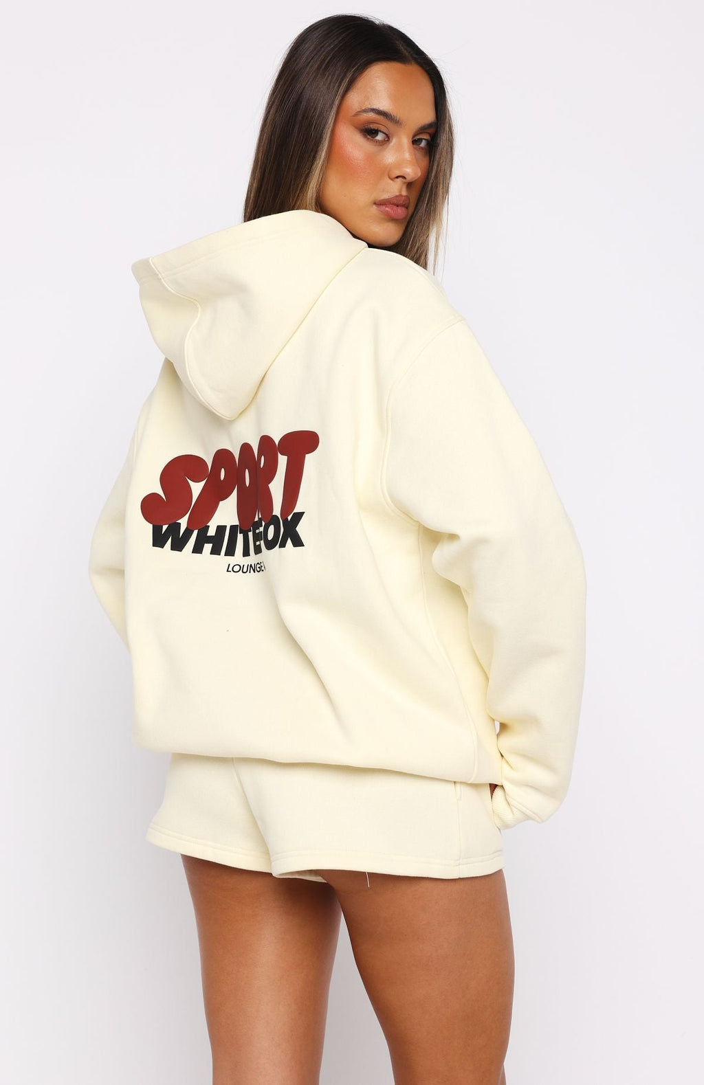 White Fox Club 14 Peyton Oversized Hoodie Lemon