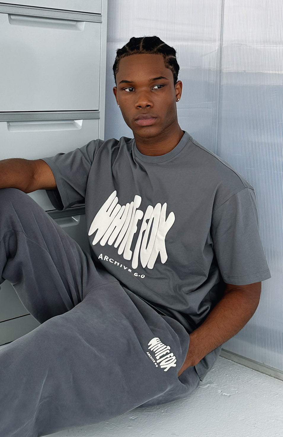 White Fox Archive 6.0 Oversized Tee Ash