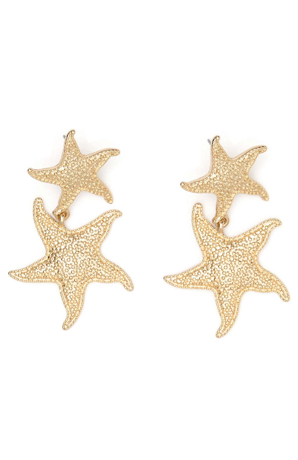 White Fox Loreta Earrings Gold