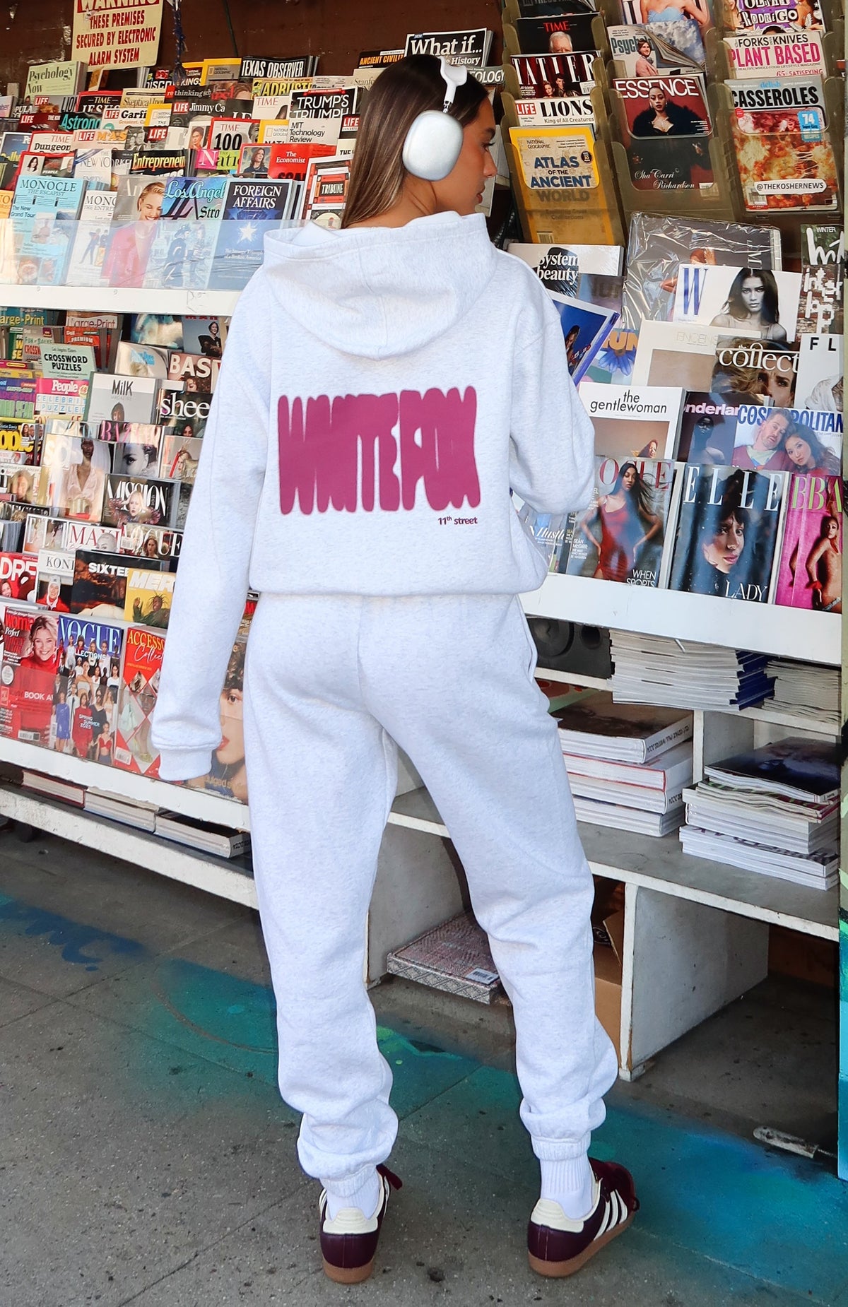 White Fox 11th Street New York Or Nowhere Sweatpants Berry Blast