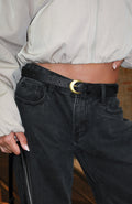 White Fox Titan Belt Black/Vintage Gold