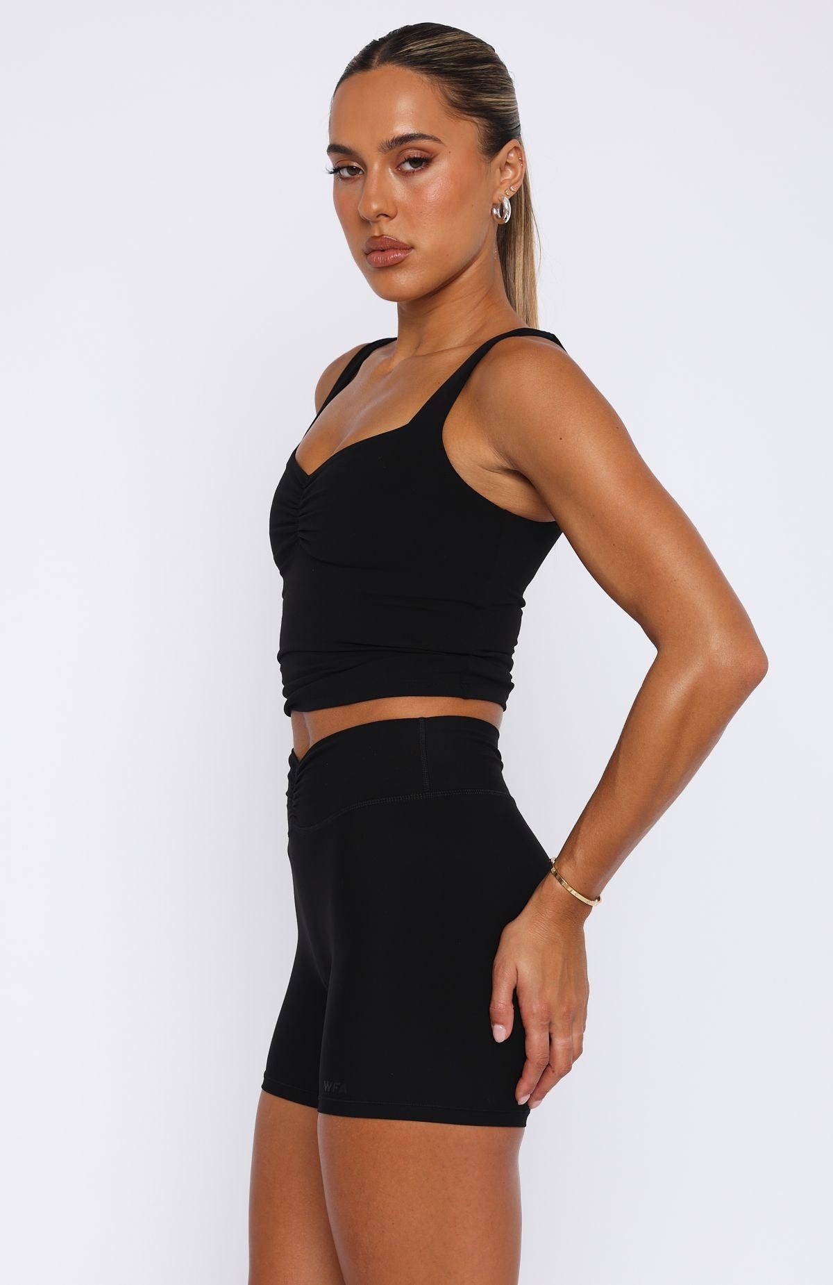 White Fox Aura Active Tank Black