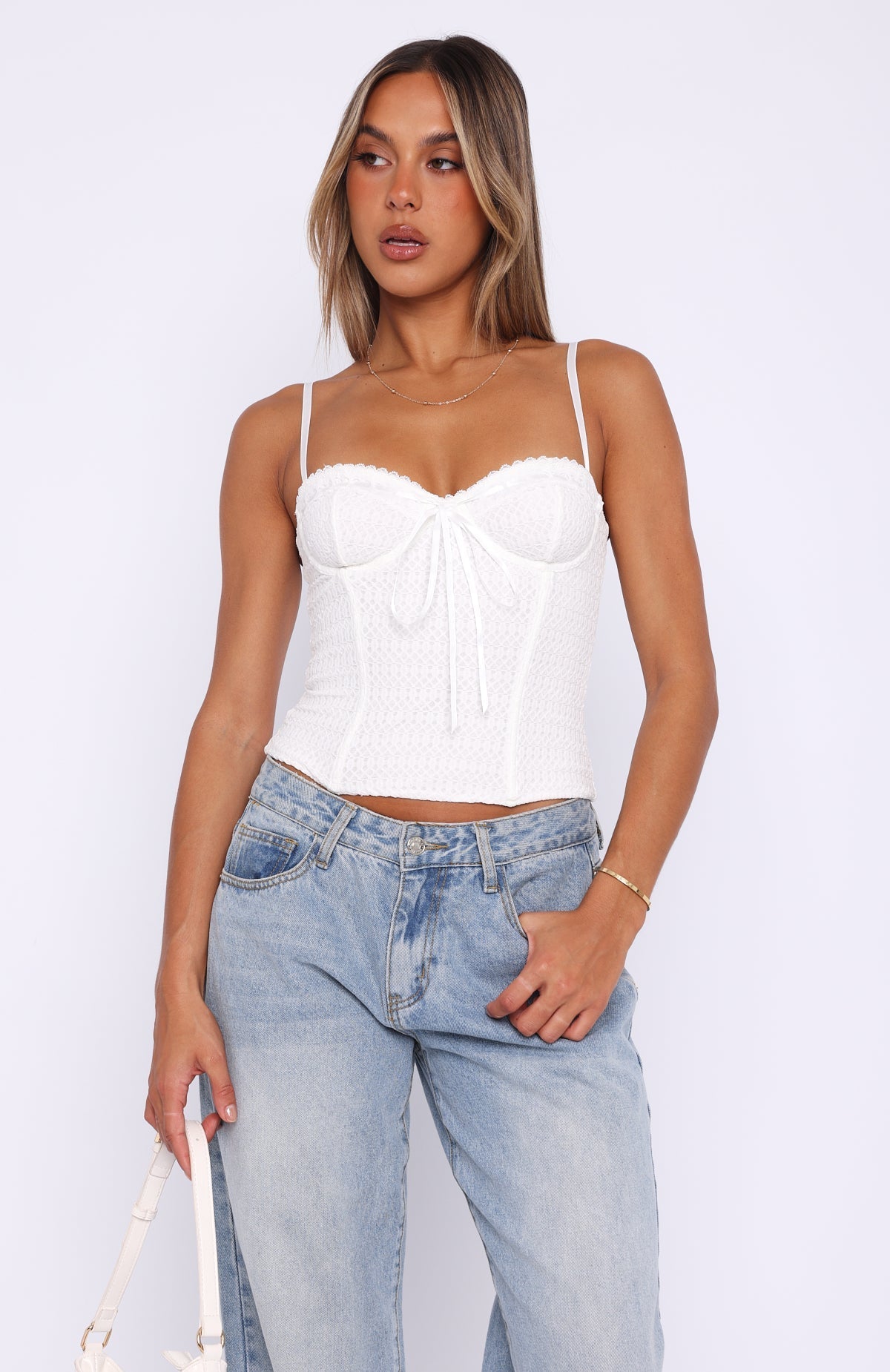 White Fox Way You Feel Bustier White