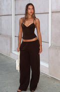 White Fox Take A Stance Pants Chocolate
