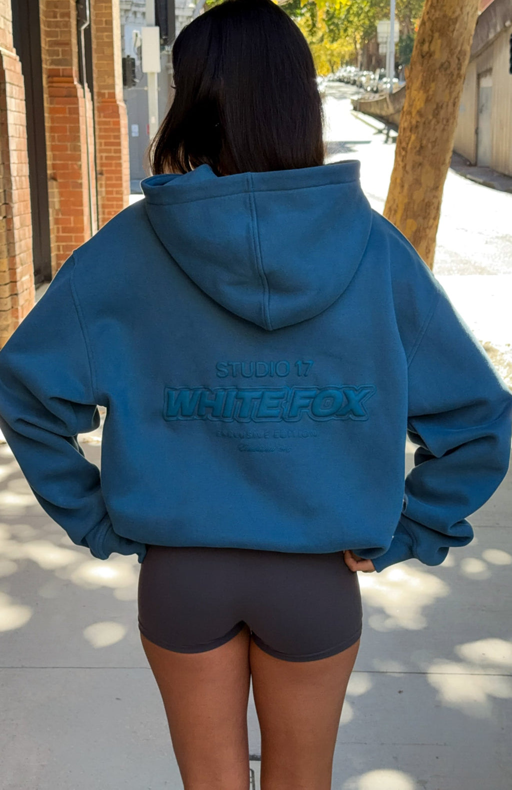 White Fox Studio 17 Spencer Oversized Hoodie Teal