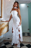 White Fox The Positano Dream Sequin Maxi Dress Off White