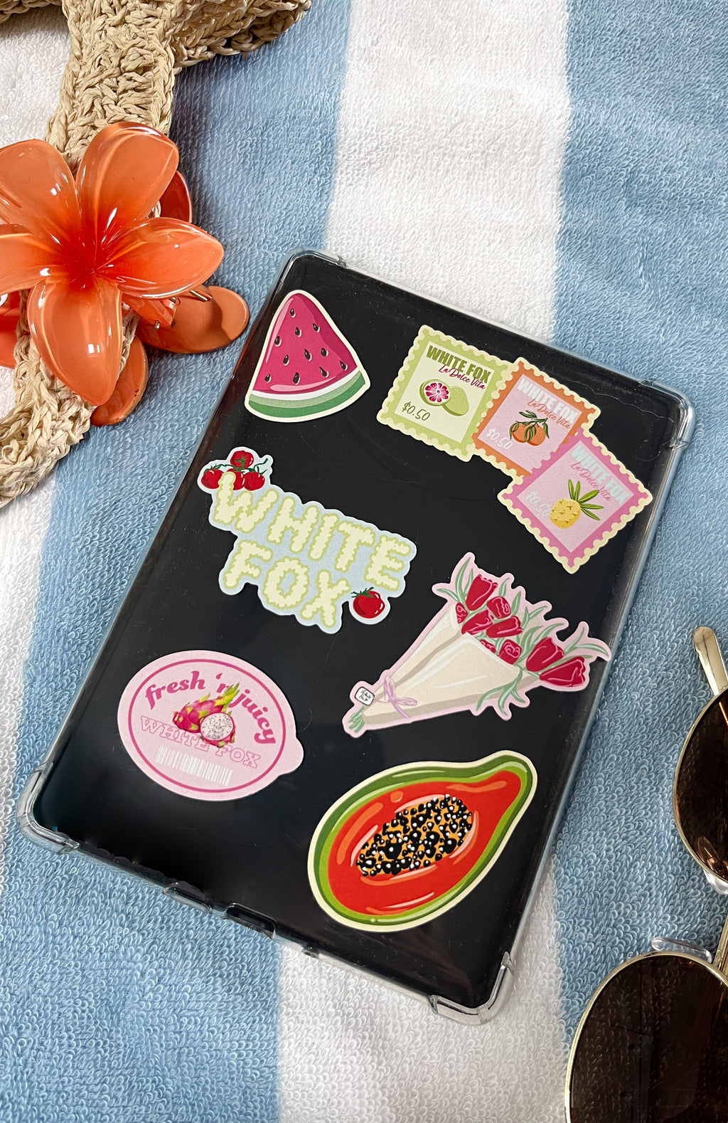 White Fox Fruit Shop Sticker Pack Multi