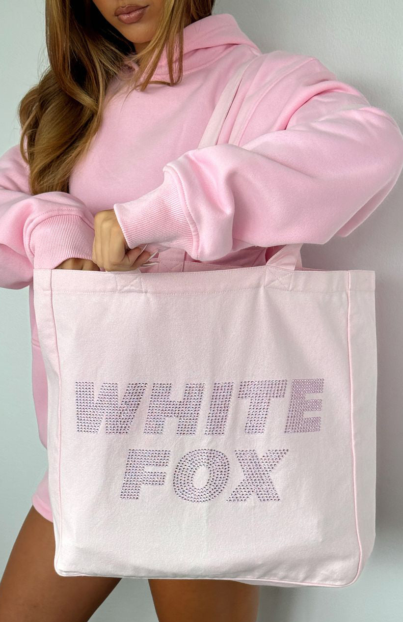 White Fox Always Shining Tote Bag Posy