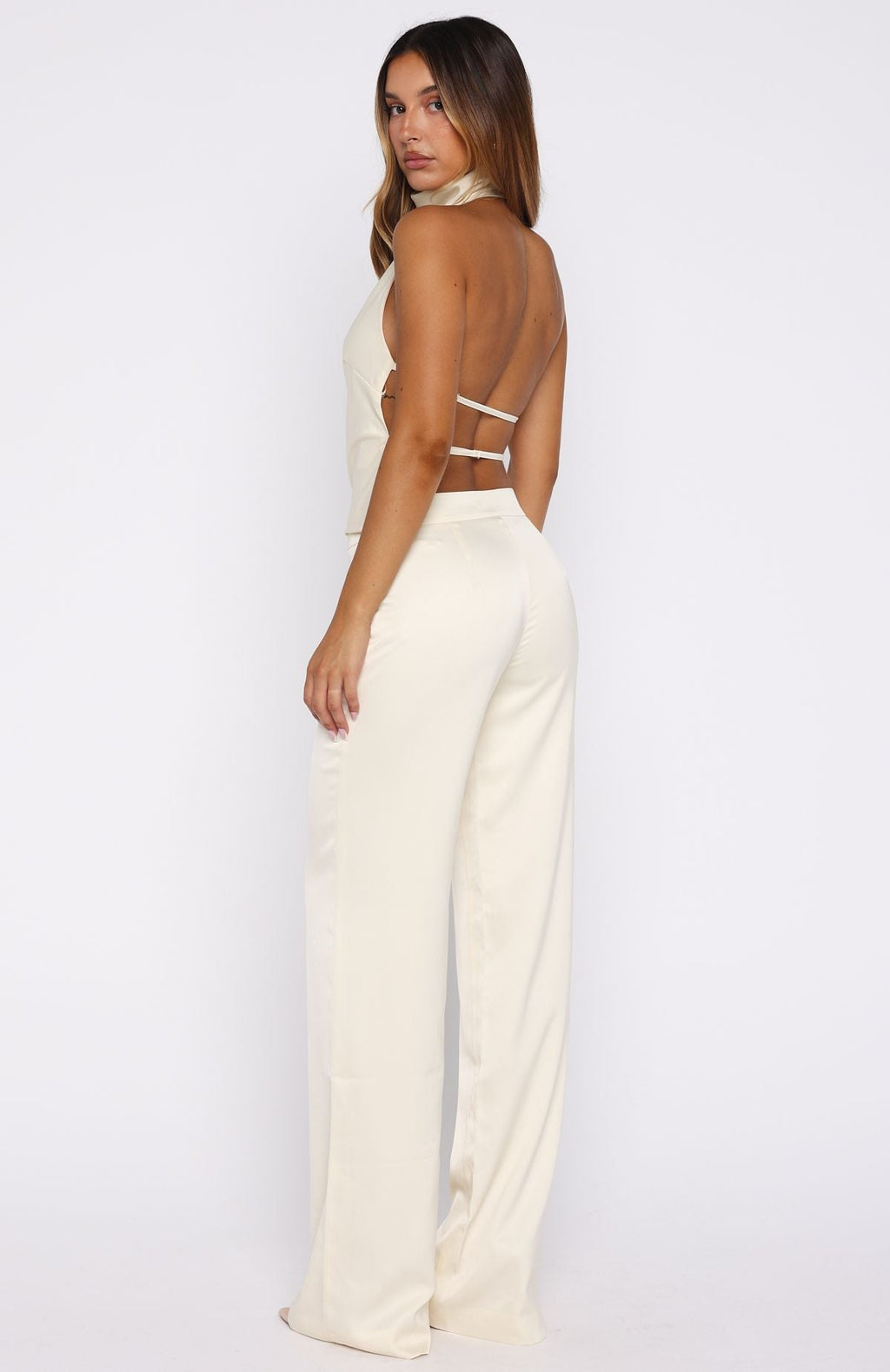 White Fox Time Passes Dress Pants Pearl