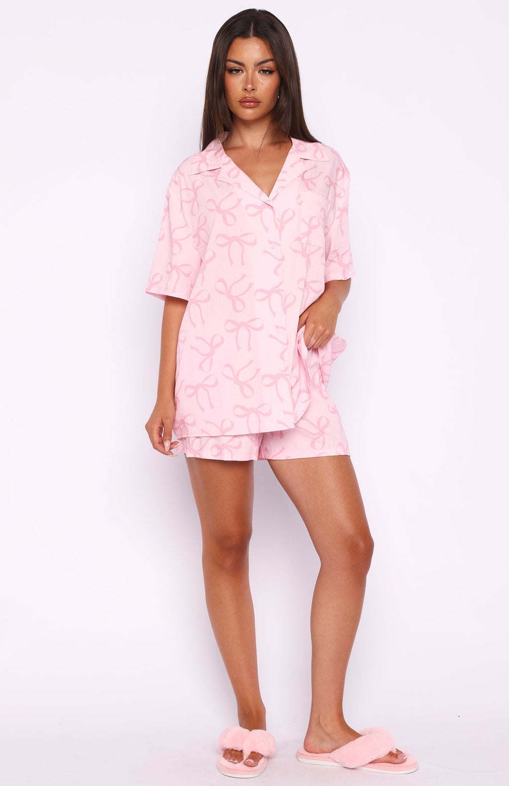 White Fox Offline Pyjama Set Posy Bow
