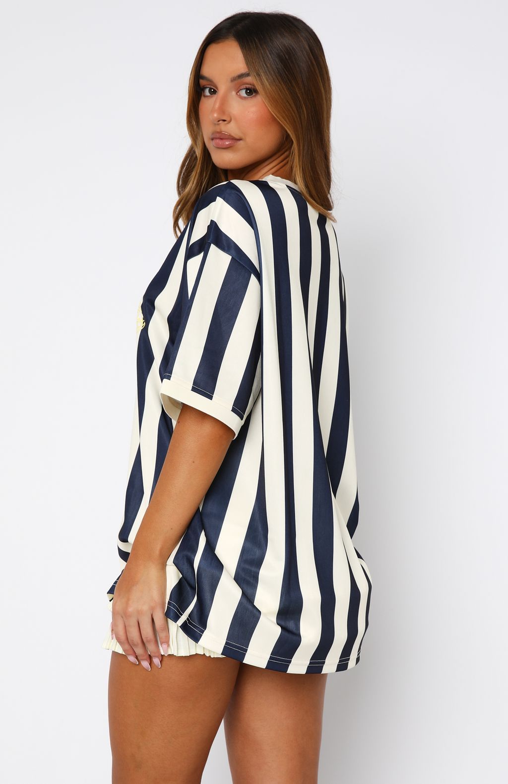 White Fox Let's Just Leave Oversized Jersey Navy