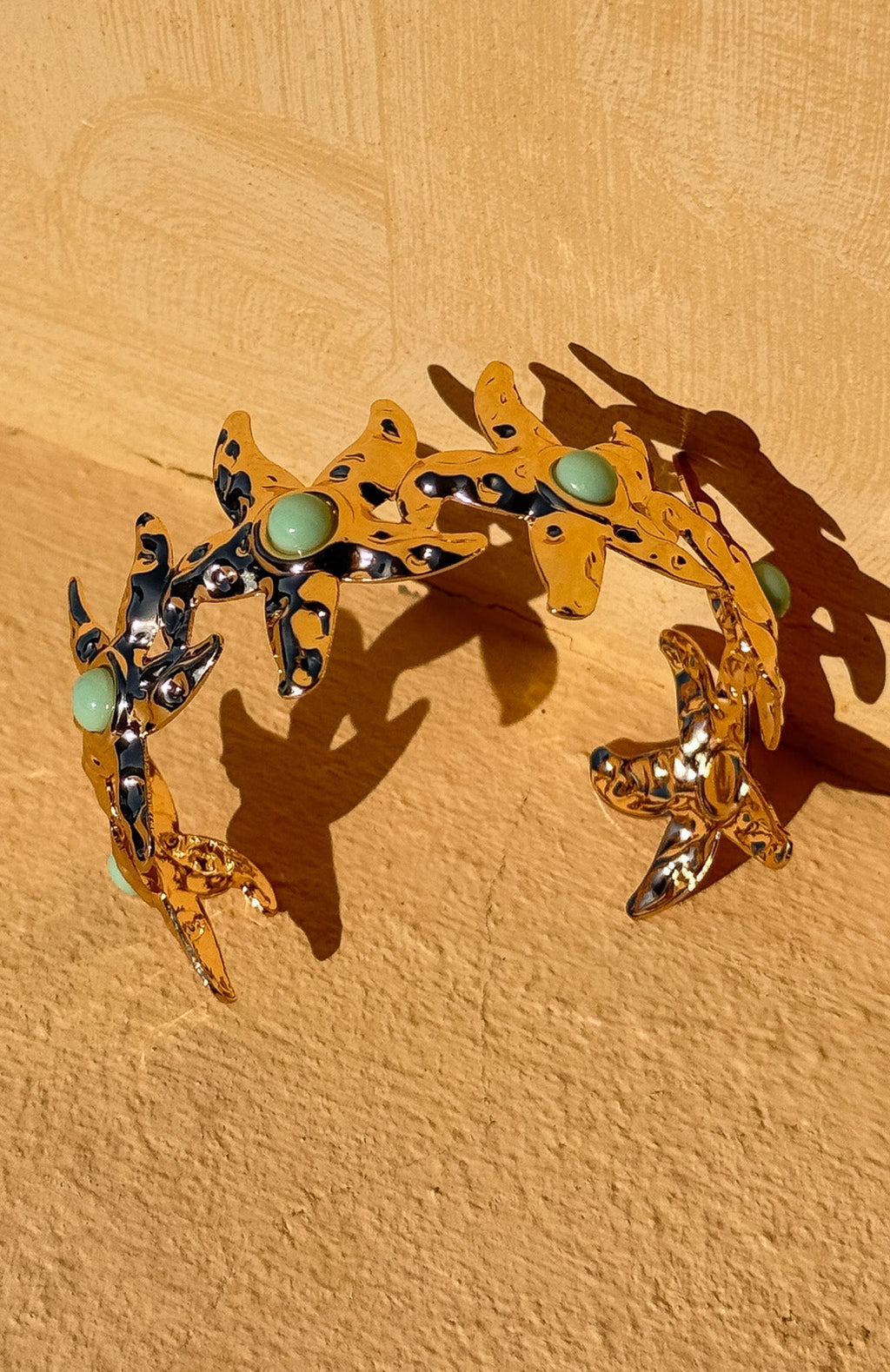 White Fox Matija Cuff Bracelet Gold