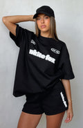 White Fox Ready To Go Oversized Tee Black