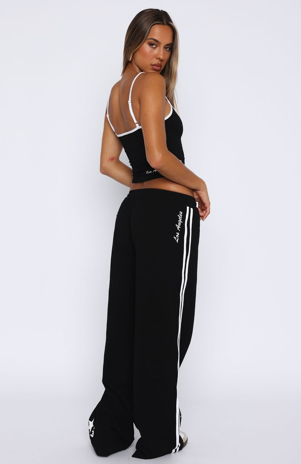 White Fox All Star Season Track Pants Black