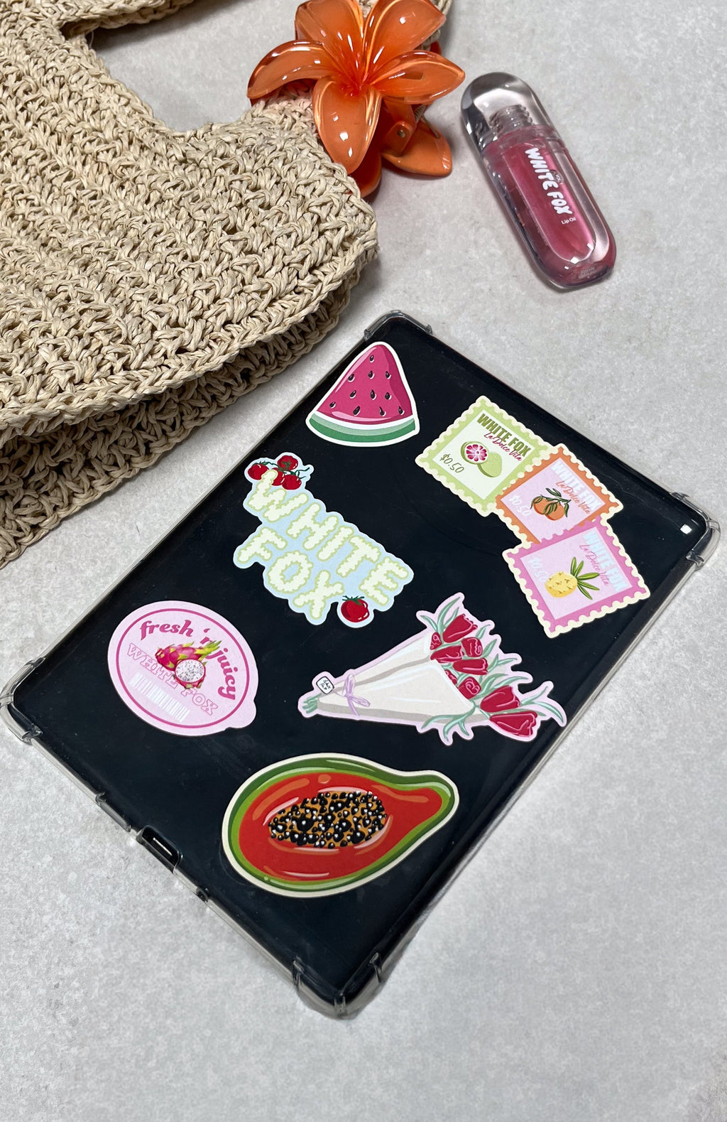 White Fox Fruit Shop Sticker Pack Multi