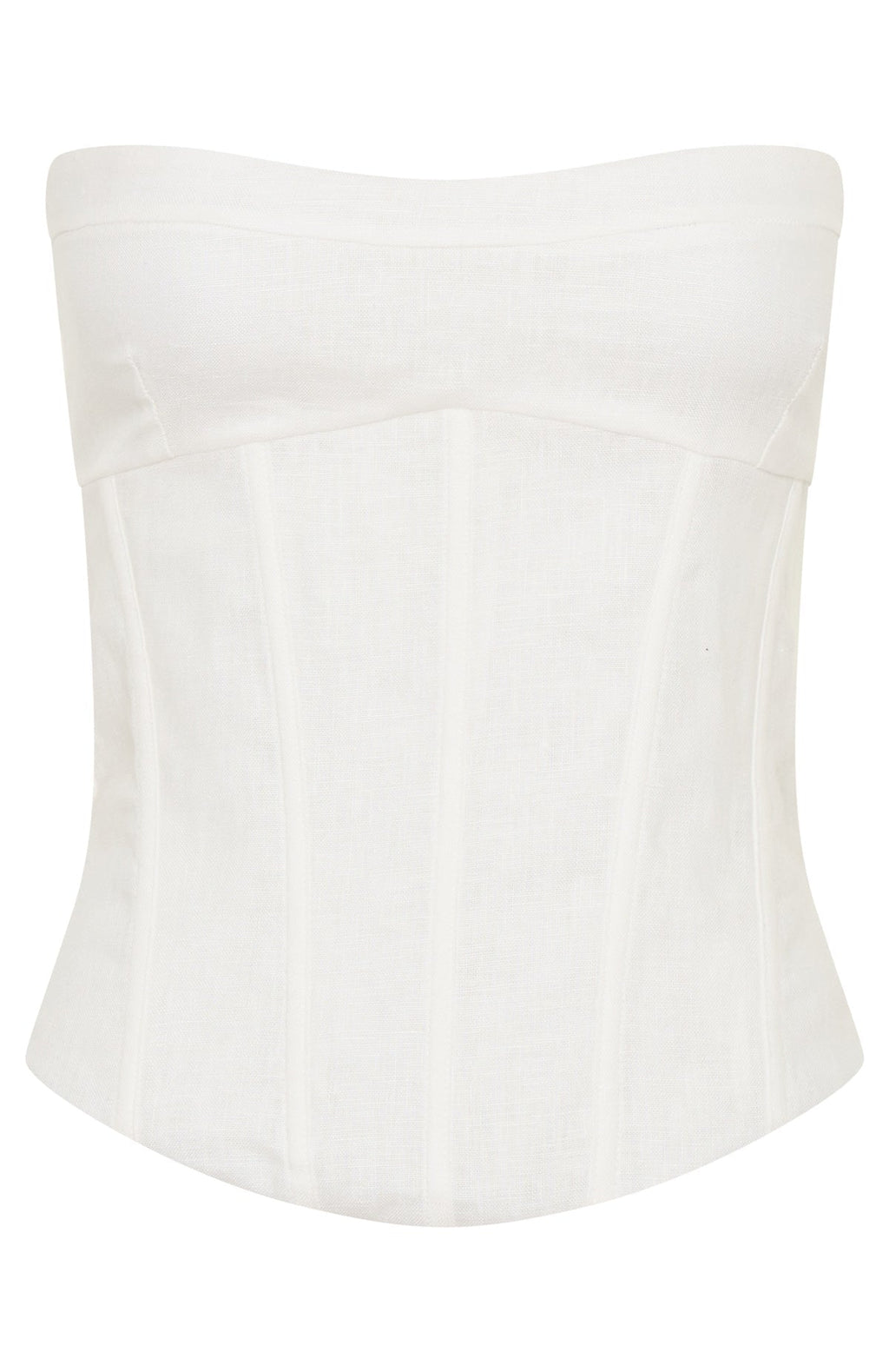 White Fox Downtown Pulse Strapless Bustier White
