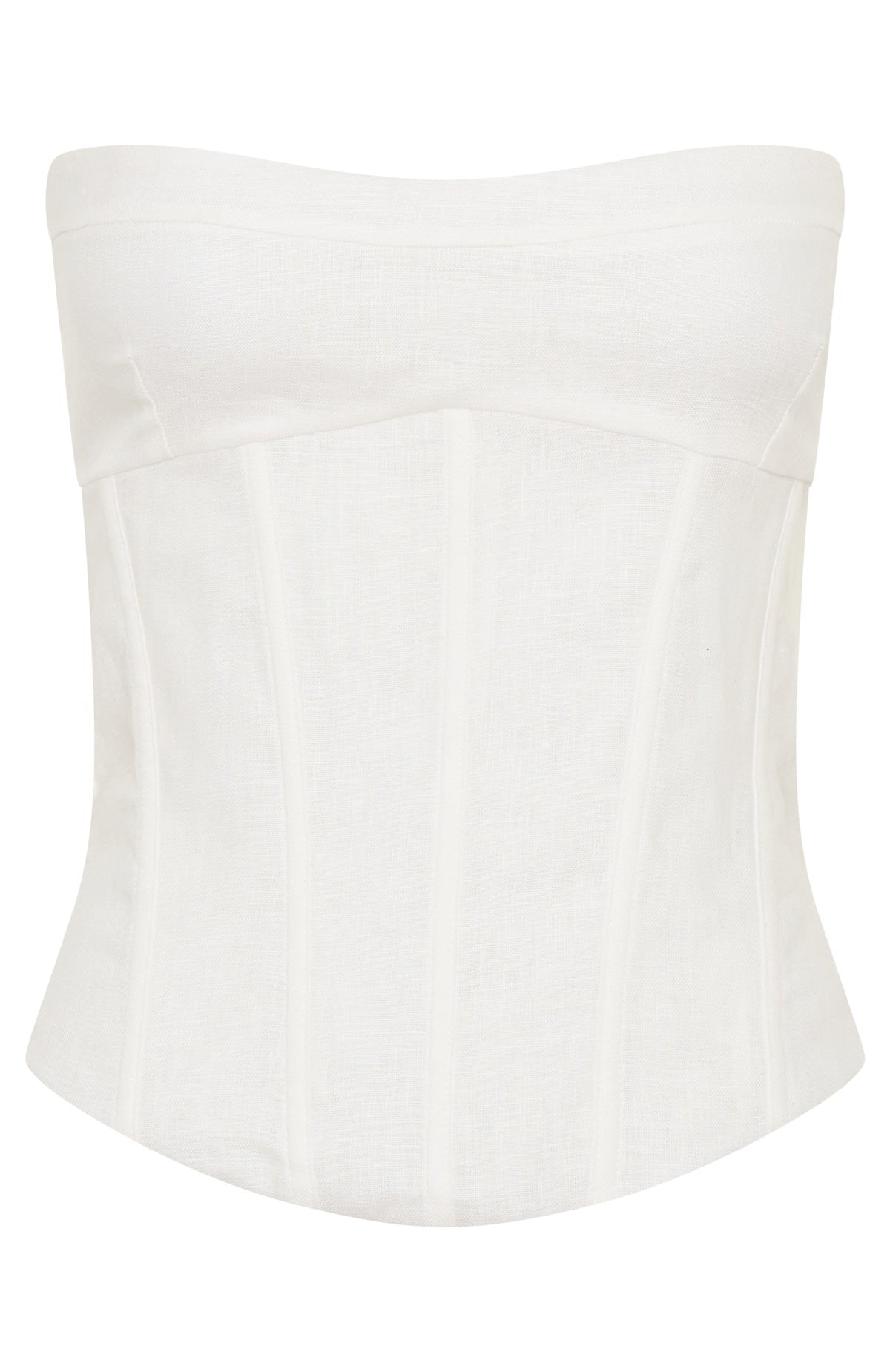 White Fox Downtown Pulse Strapless Bustier White