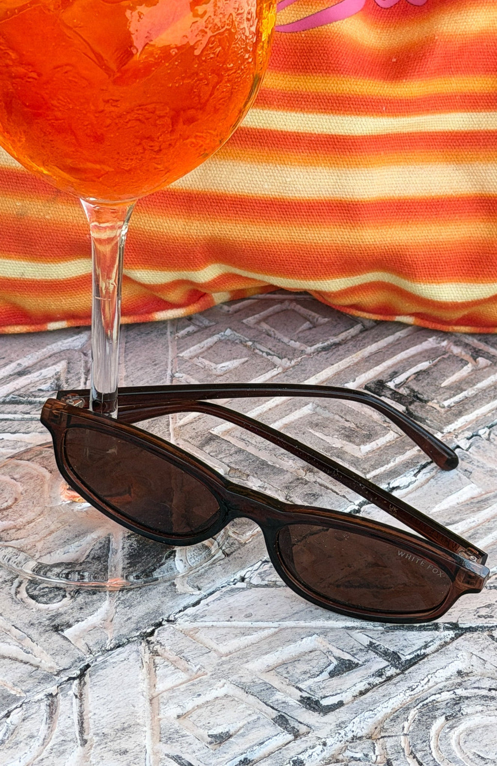 White Fox Agnia Sunglasses Chocolate