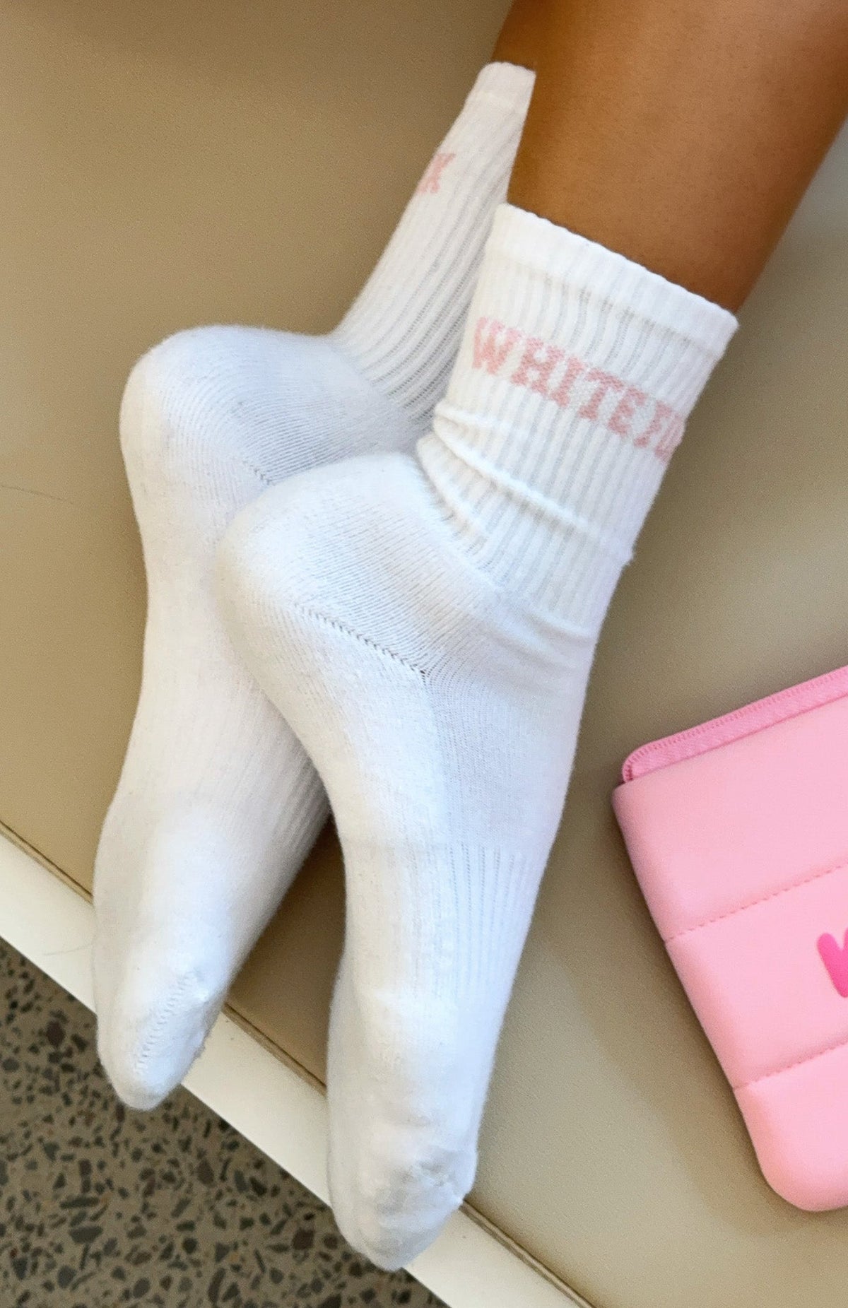 White Fox No Convincing Socks 2 Pack White/Honey/Ballet Pink