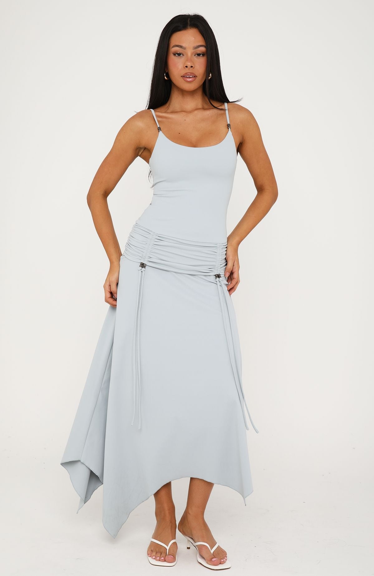 White Fox Off Duty Muse Maxi Dress Slate