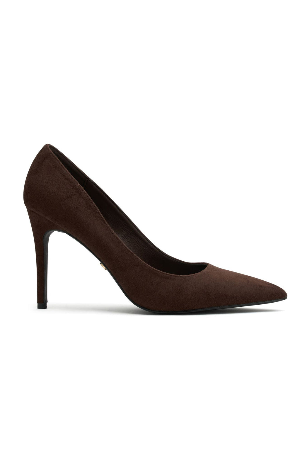White Fox Alara Heels Chocolate Faux Suede