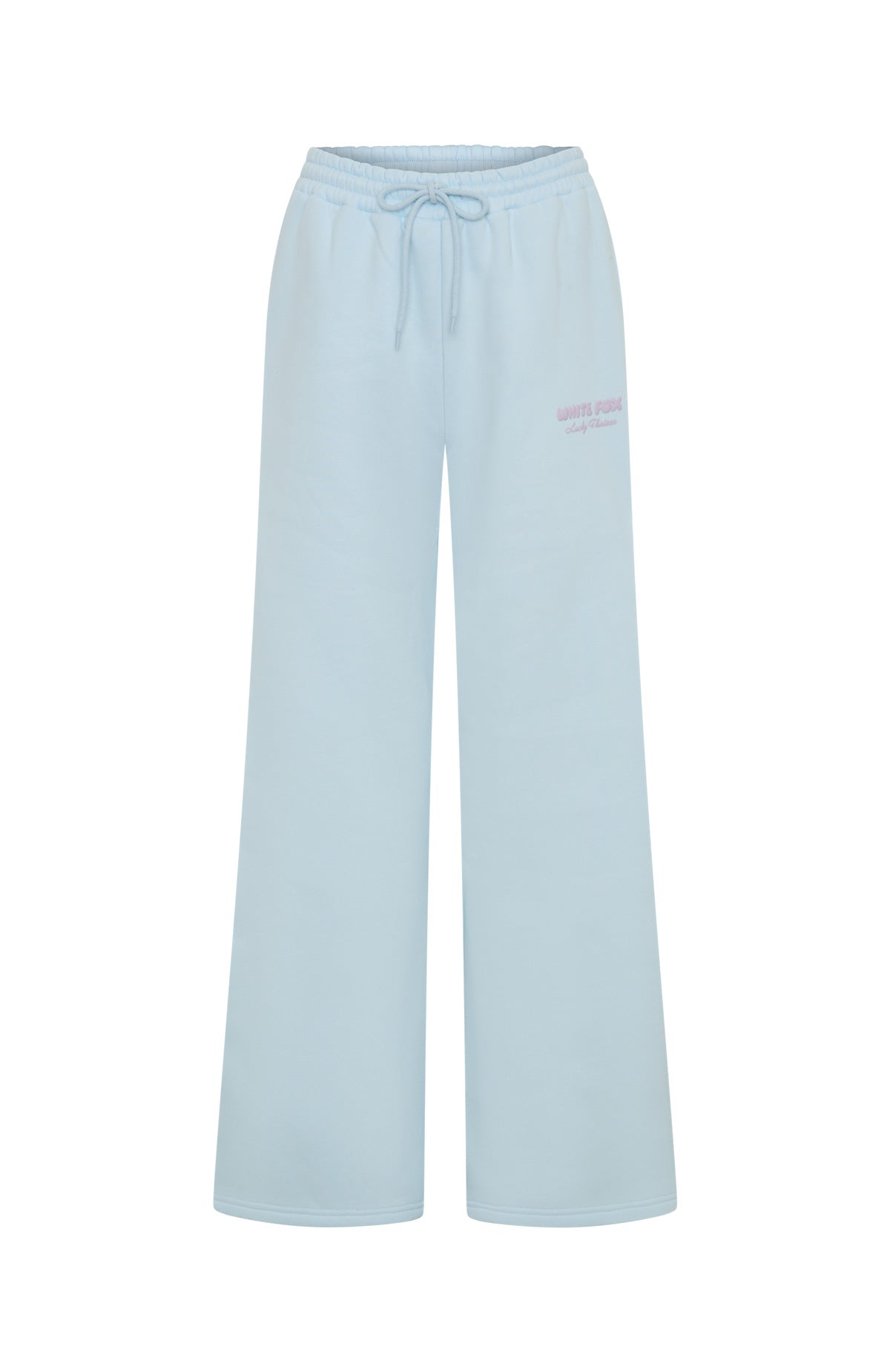 White Fox Lucky Thirteen Audrina Wide Leg Sweatpants Blue