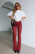 White Fox New Era Pants Wine