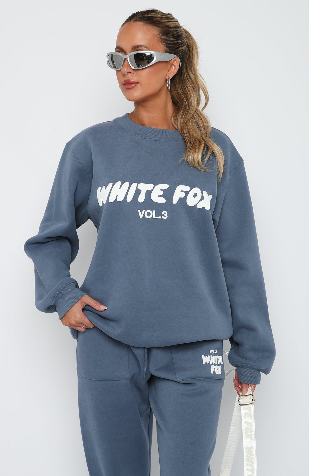 White Fox Offstage Sweater Ocean