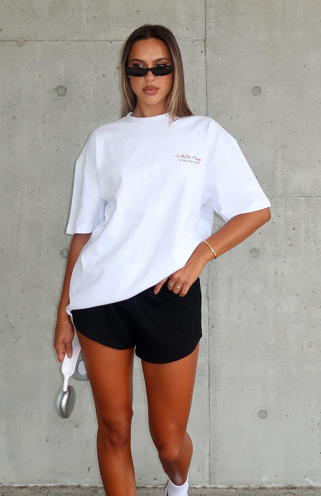 White Fox Studio Essentials Oversized Tee White
