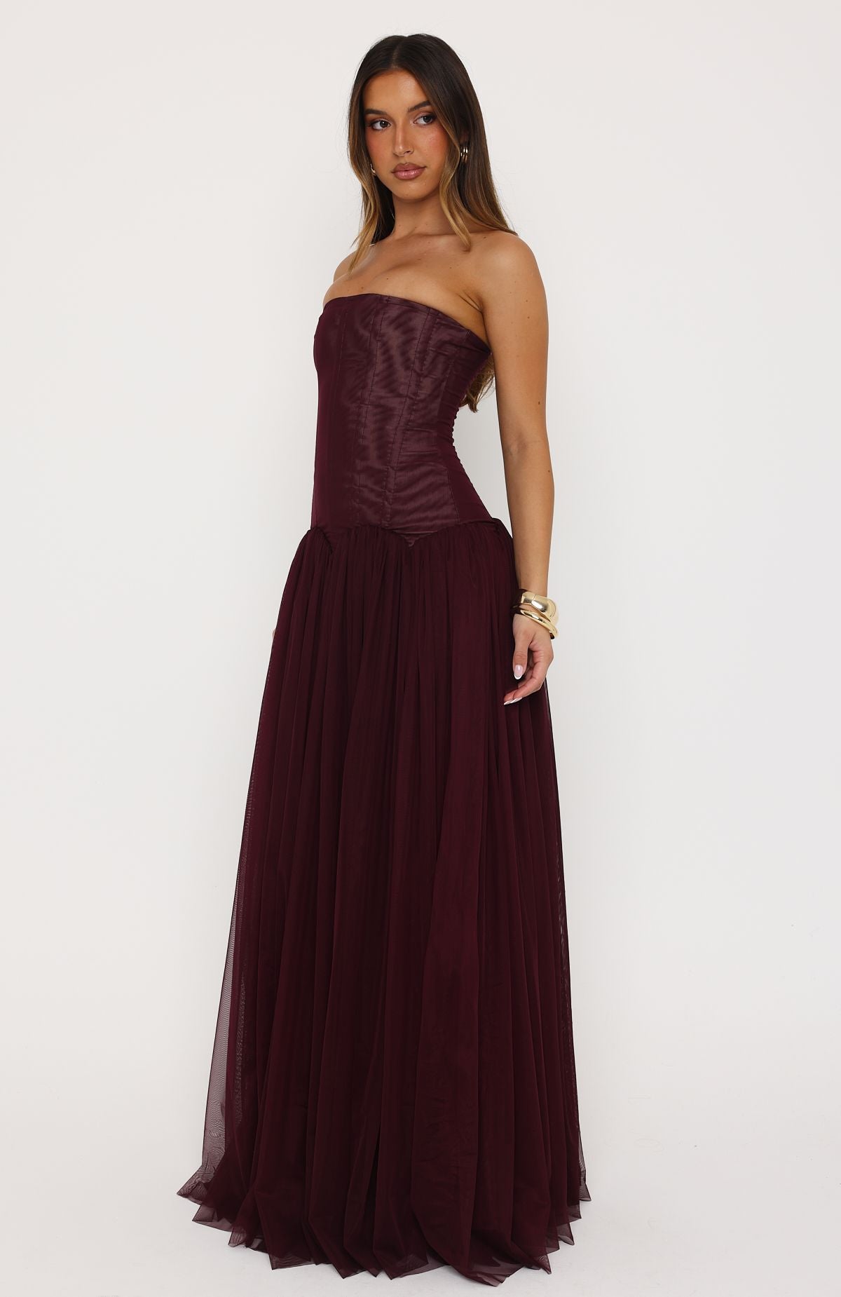 White Fox Magic Muse Maxi Dress Fig
