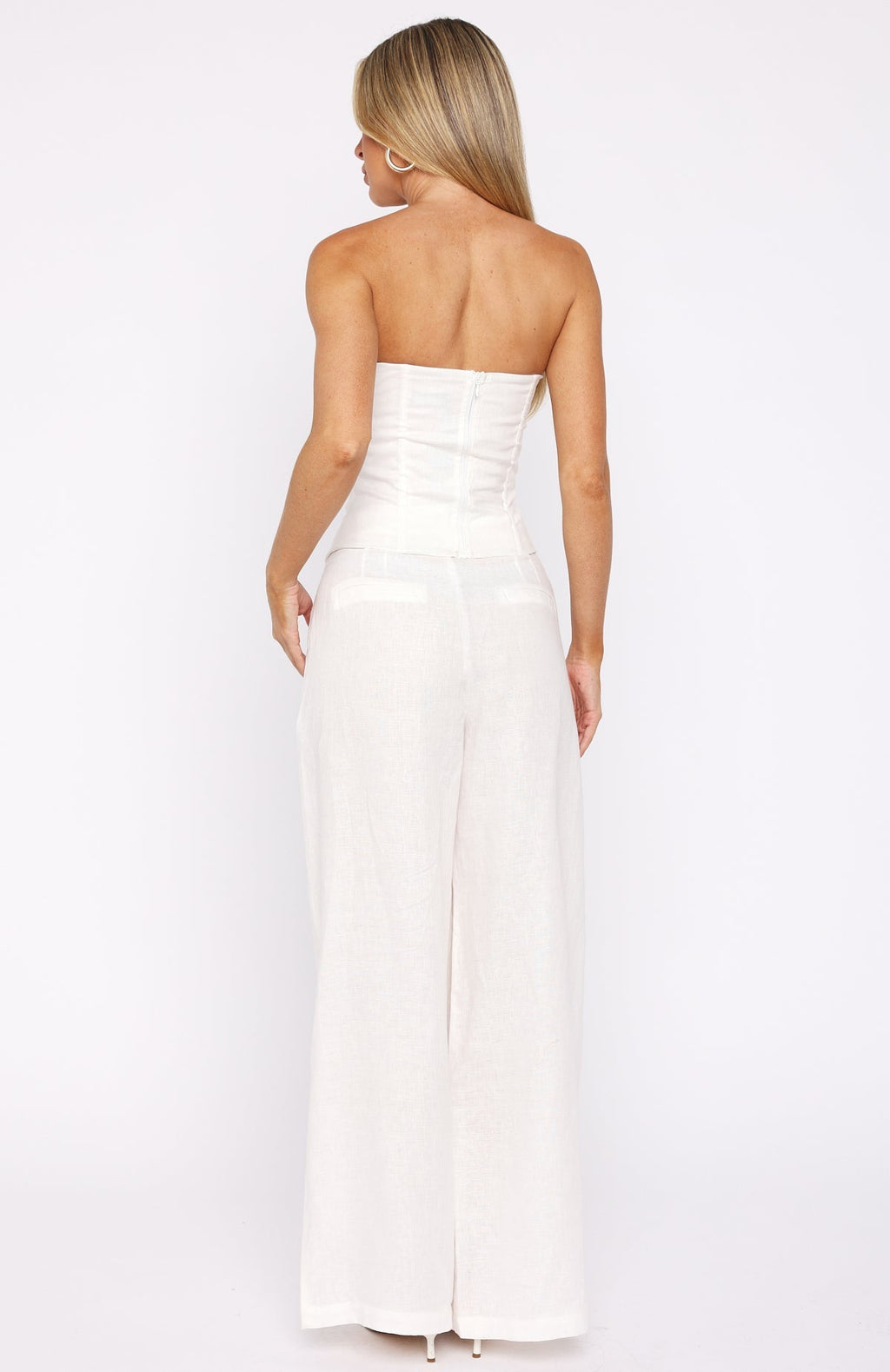 White Fox Unfinished Feelings Pants White