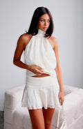 White Fox Brightened My Day Mini Skirt Cream