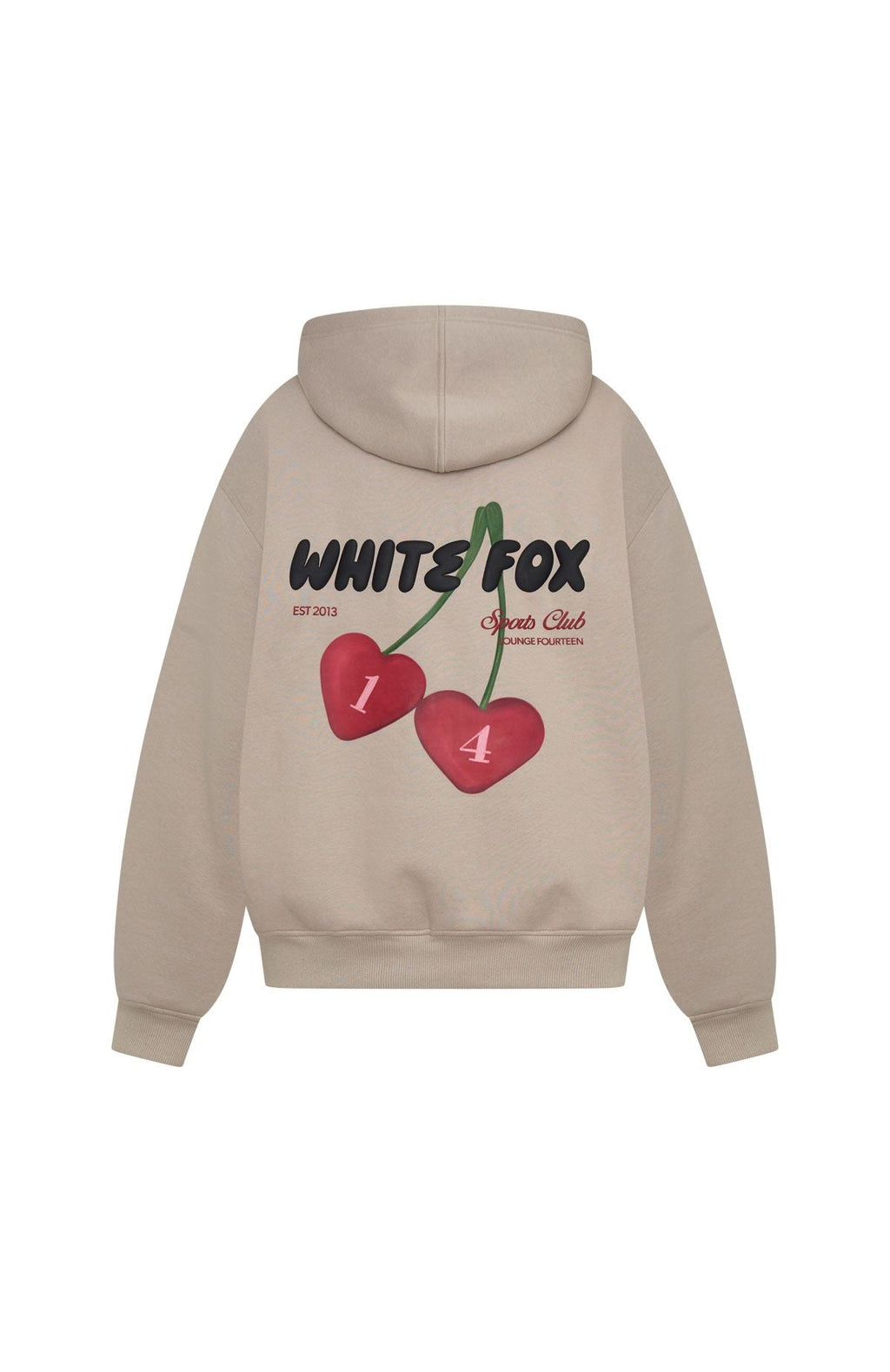 White Fox Club 14 Trinity Oversized Hoodie Moon
