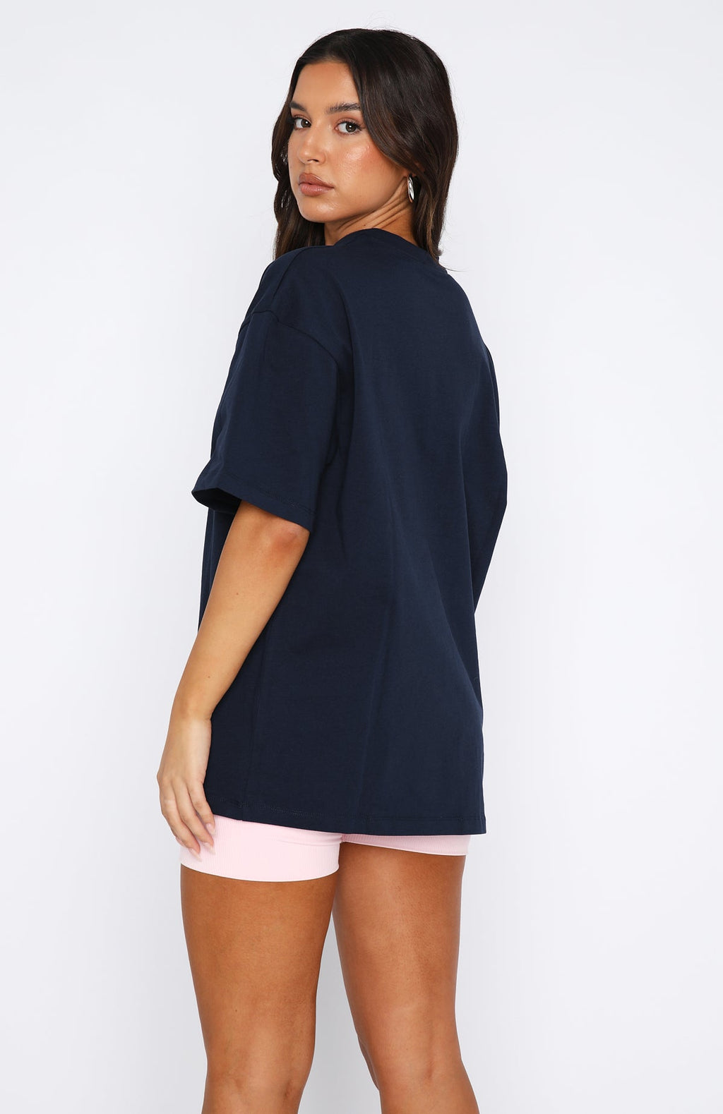 White Fox Limited Edition Offstage Oversized Tee Sapphire