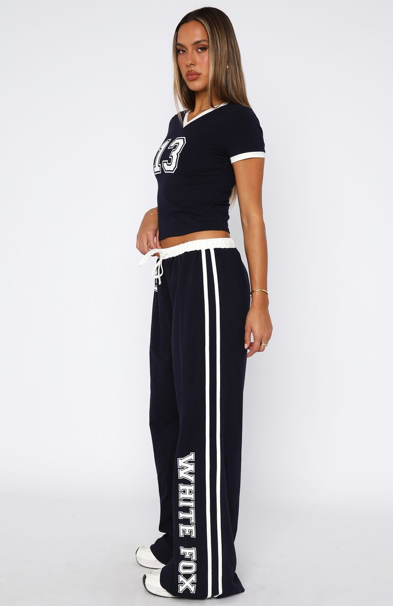 White Fox Trying Too Hard Track Pants Dark Navy