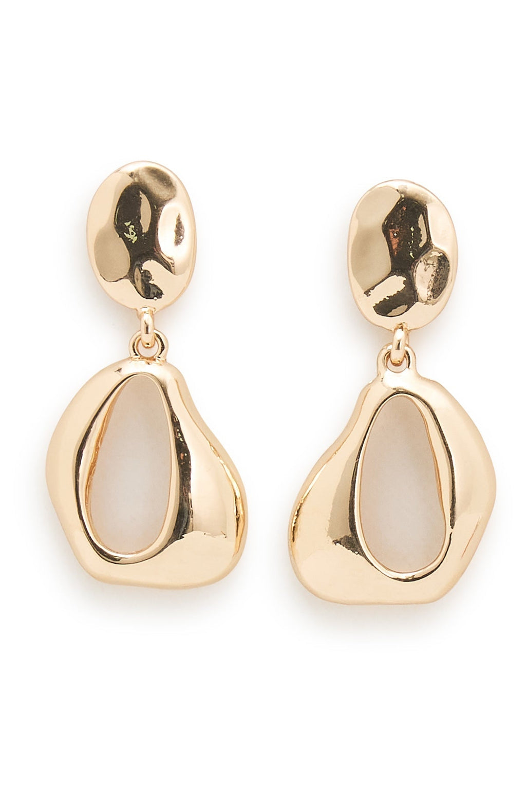 White Fox Dunja Earrings Gold