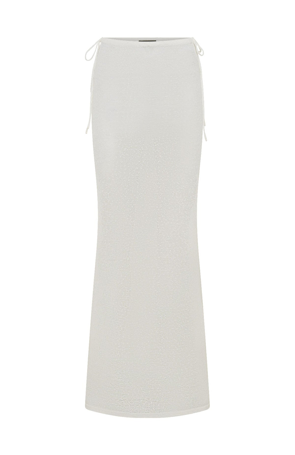 White Fox Costa Del Sol Knit Maxi Skirt White