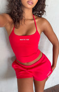 White Fox Test Drive Halter Top Red