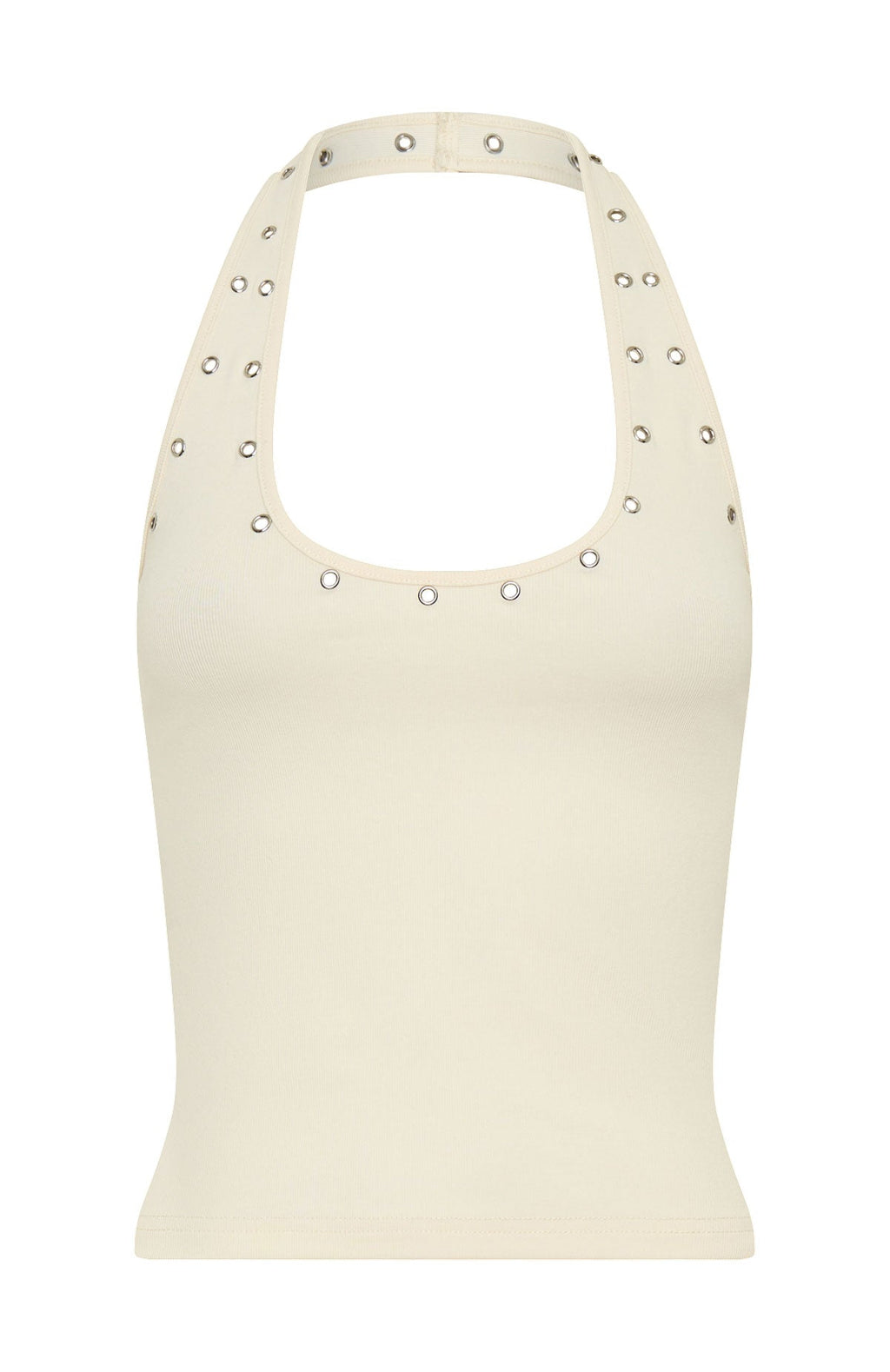White Fox Lost Souls Halter Top Cream
