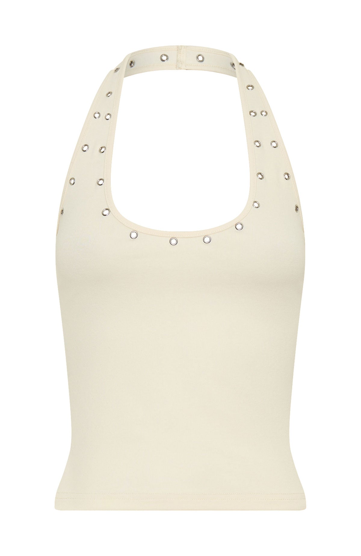 White Fox Lost Souls Halter Top Cream