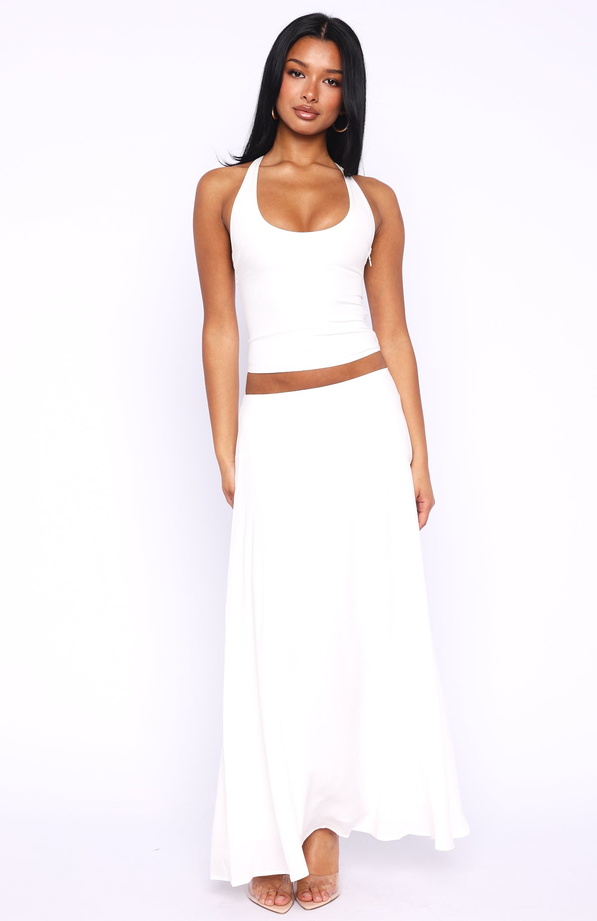 White Fox Sunbliss Maxi Skirt White