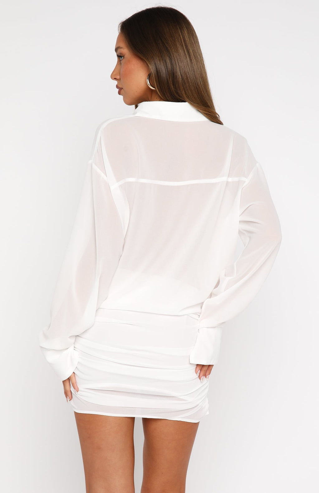 White Fox You'll Remember Me Mini Dress White