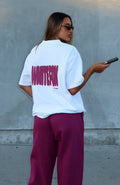 White Fox 11th Street New York Or Nowhere Oversized Tee Berry Blast